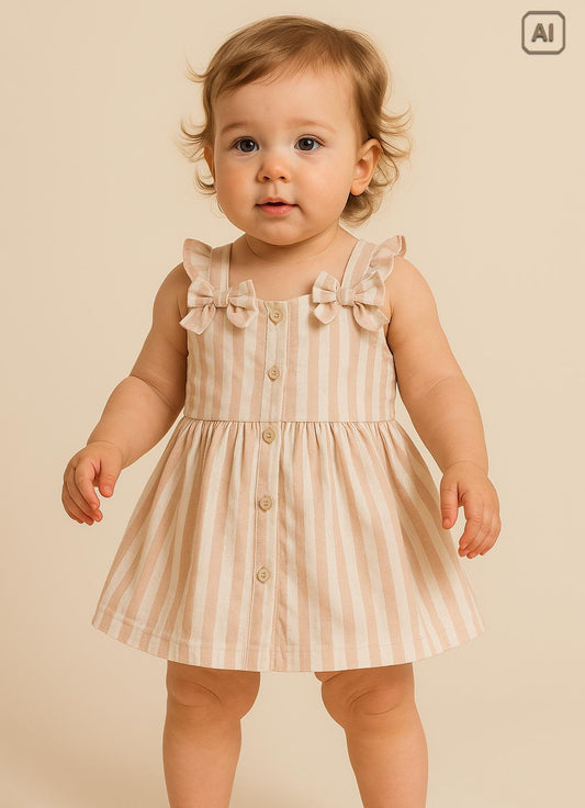 Organisk Noami Kjole Beige