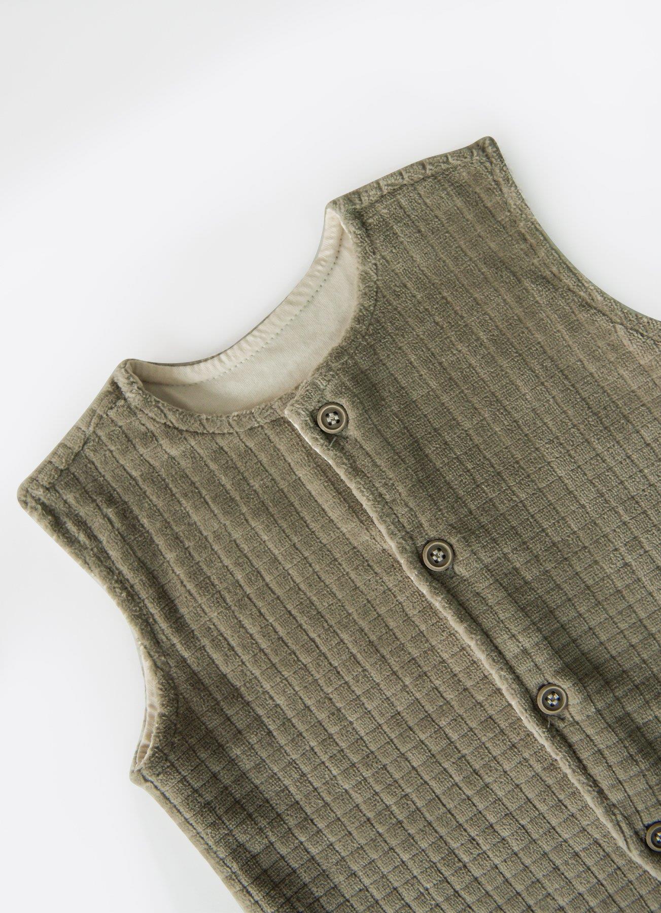 Økologisk Noty Velvet Vest - GRØNN