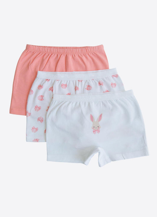 Økologisk Kanin 3-pakning Boxershorts Rosa