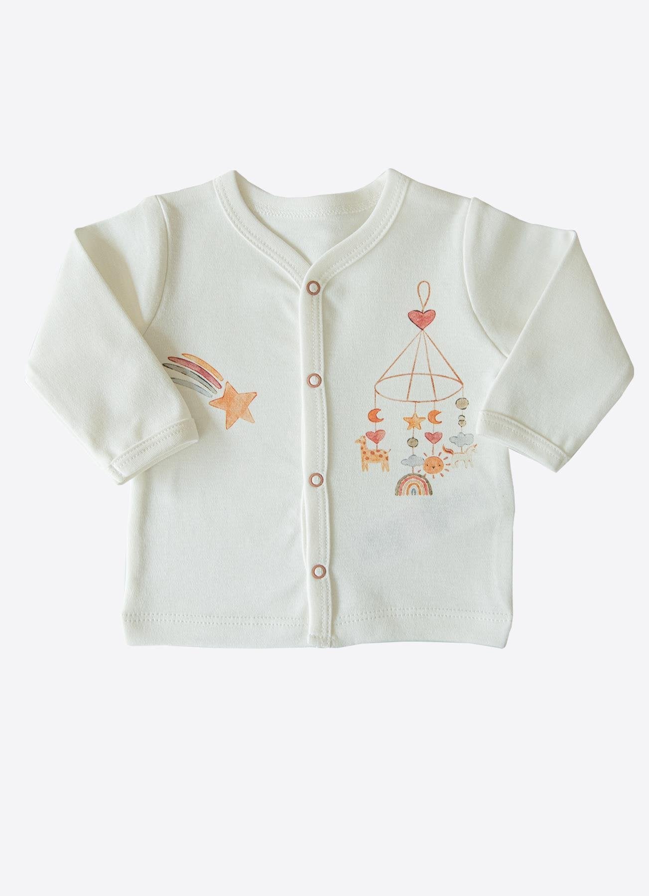 Organic Star 2-delt sett, ecru (S59140-EKRU)