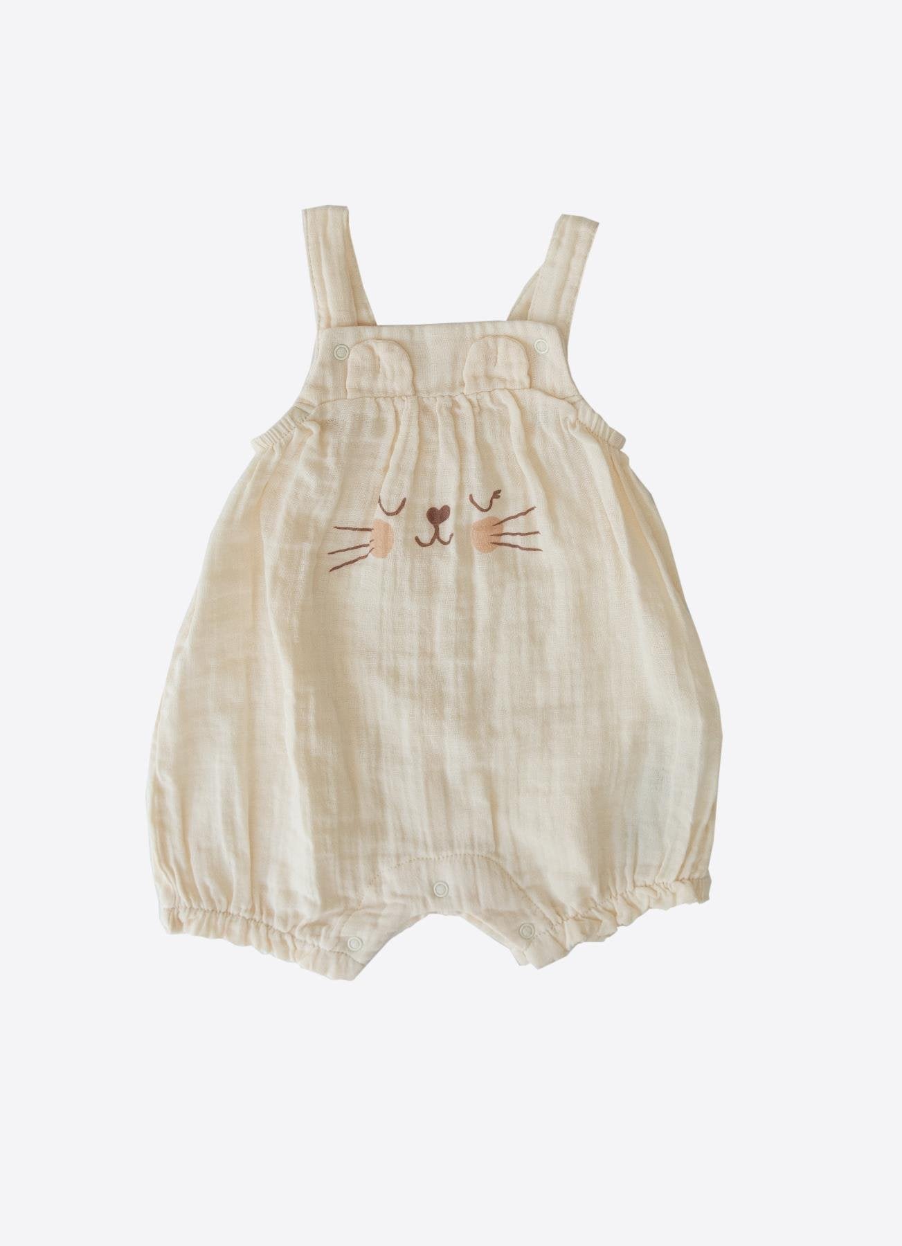 Økologisk Suso Muslin Shorts Overall Naturfarget
