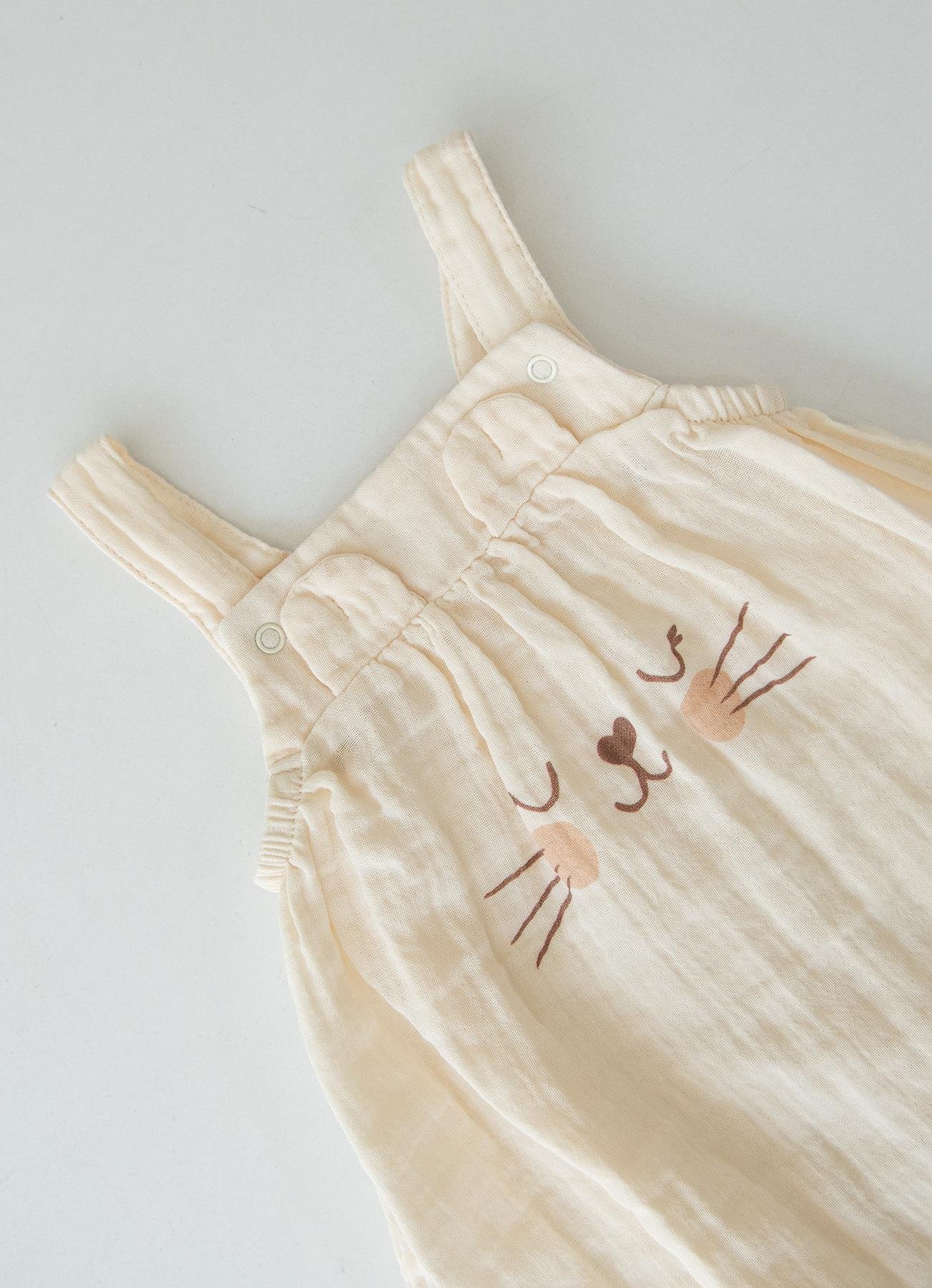 Økologisk Suso Muslin Shorts Overall Naturfarget