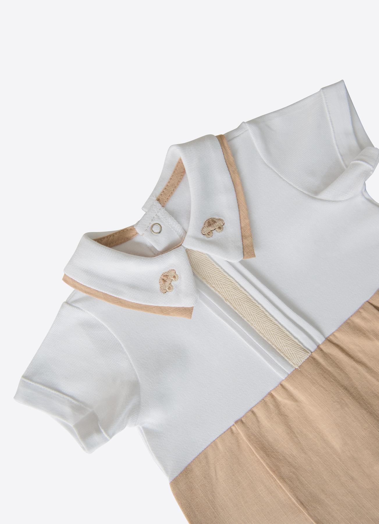 Økologiske Tote Shorts Overalls Hvite