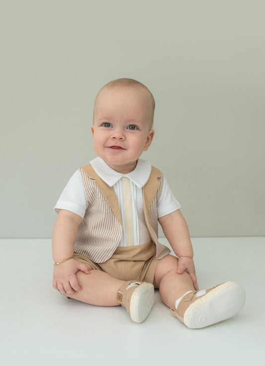 Organiske Zato Shorts Overalls Beige